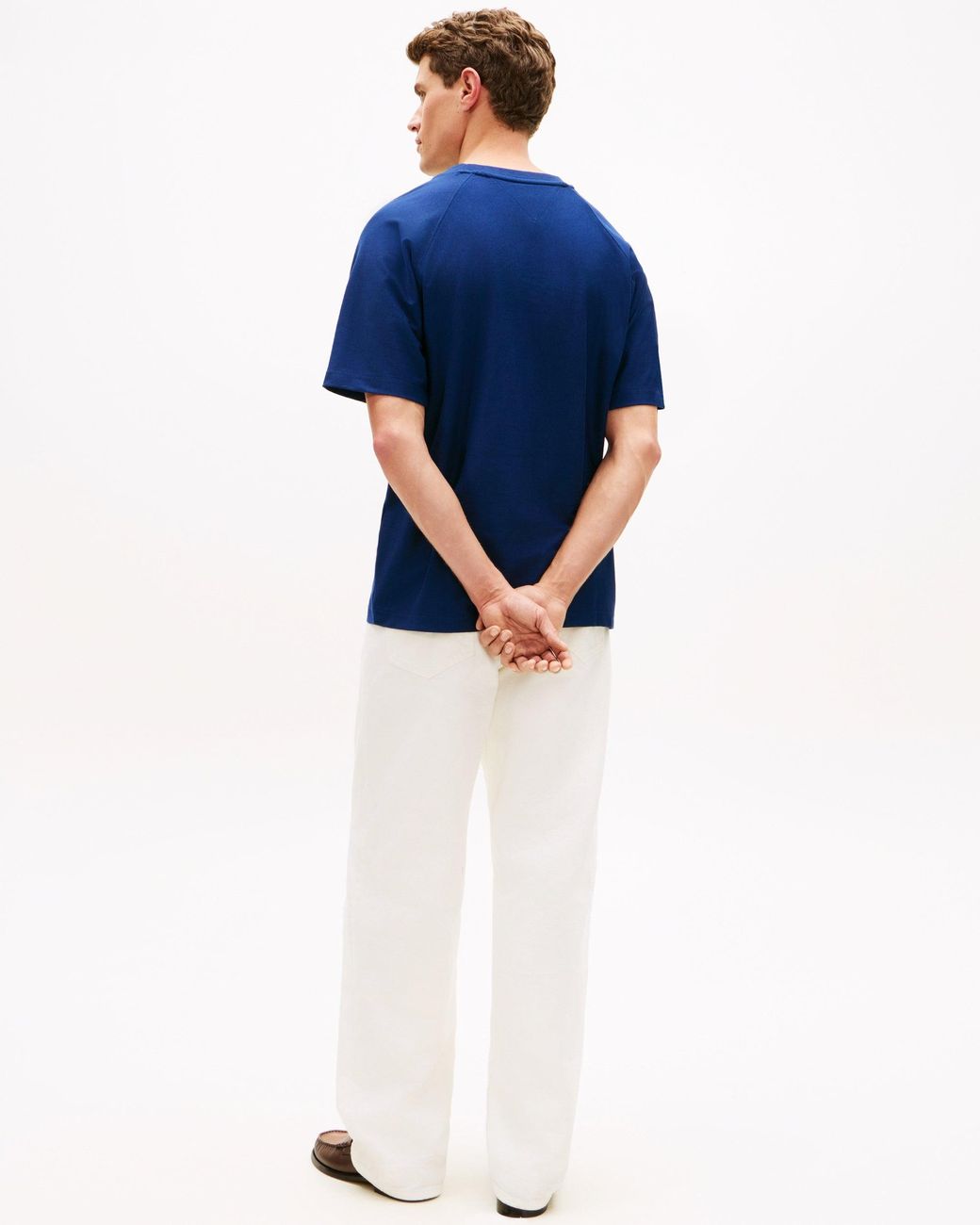 Tommy Hilfiger Blue Tommy Flag Elevated T-Shirt for men