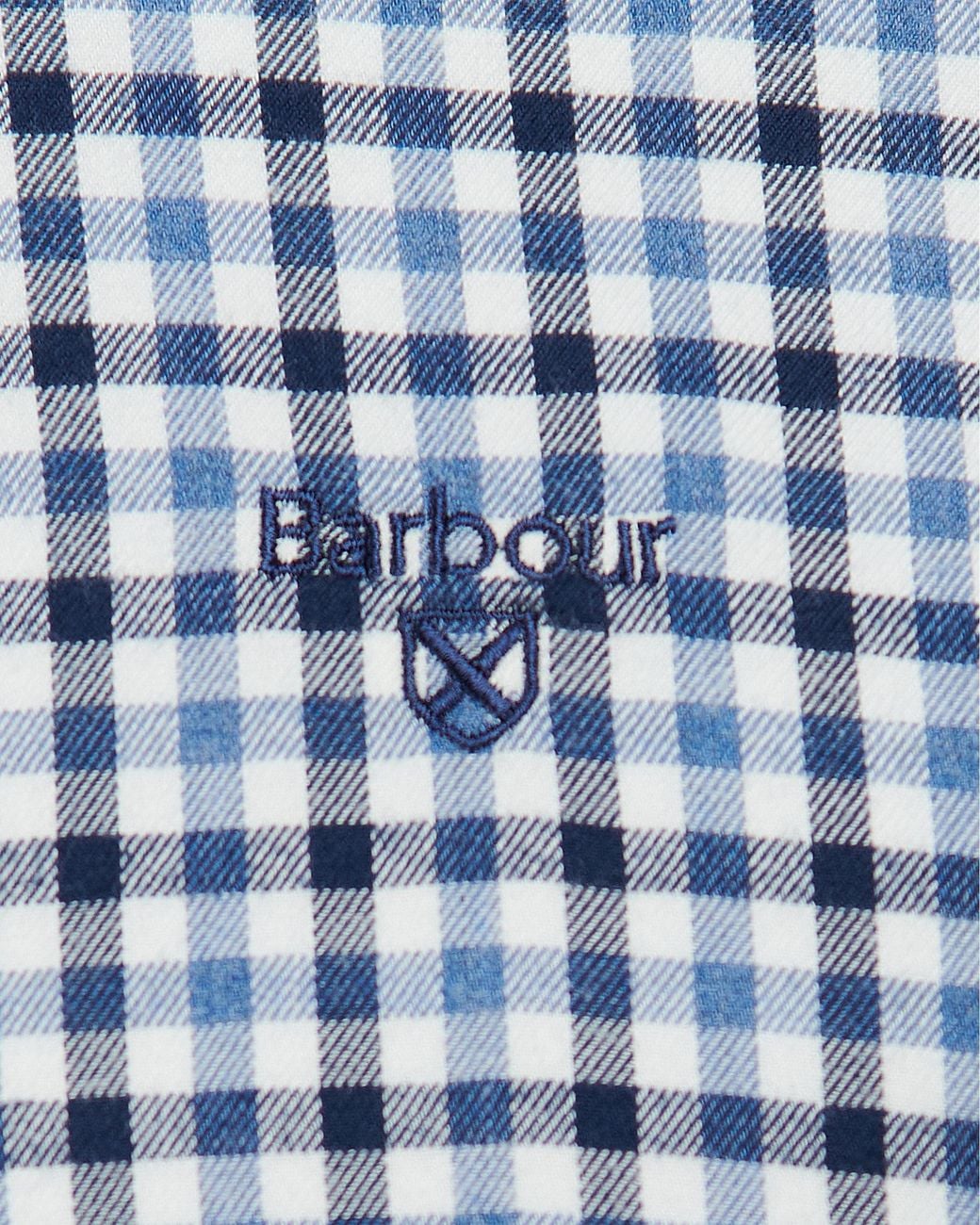 Barbour Blue Finkle Long Sleeve Tailored Fit Shirt Size: L for men