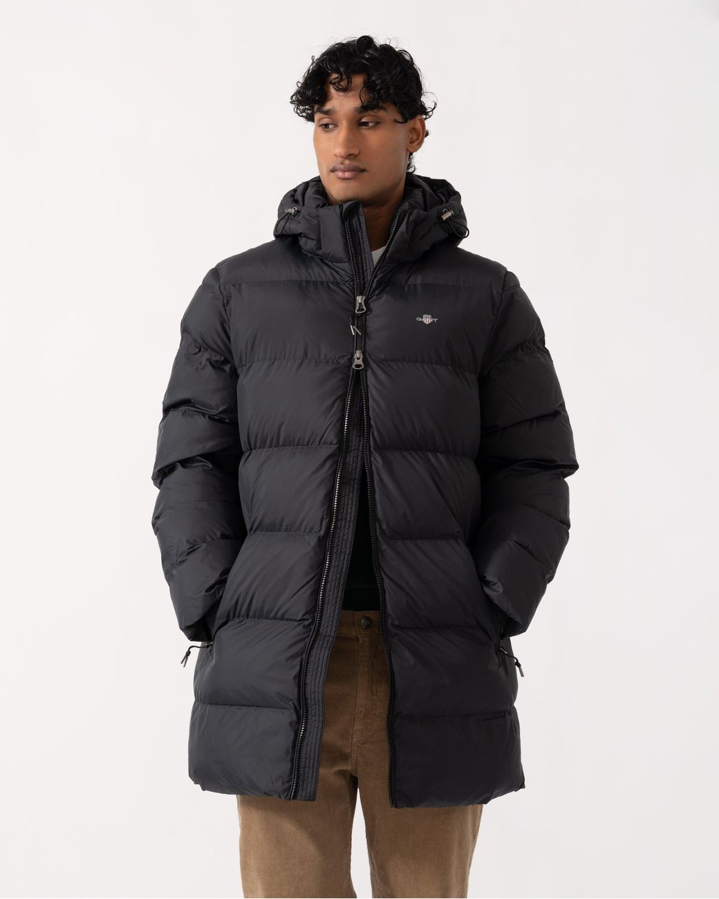 Gant Black Active Cloud Mid Length Jacket for men