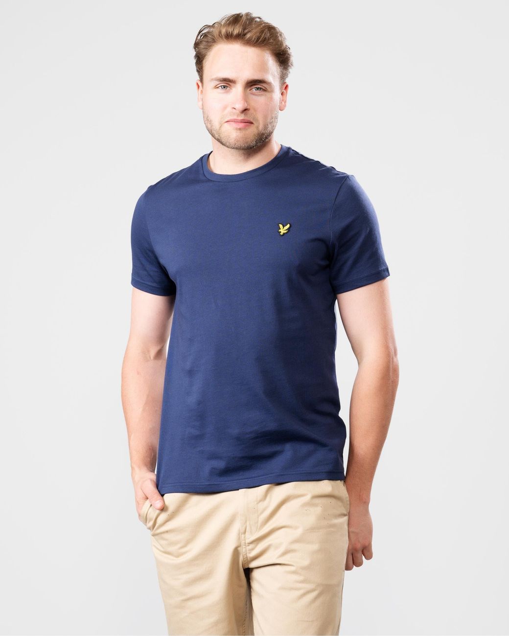 Lyle & Scott Blue Lyle & Scott Plain T-Shirt for men