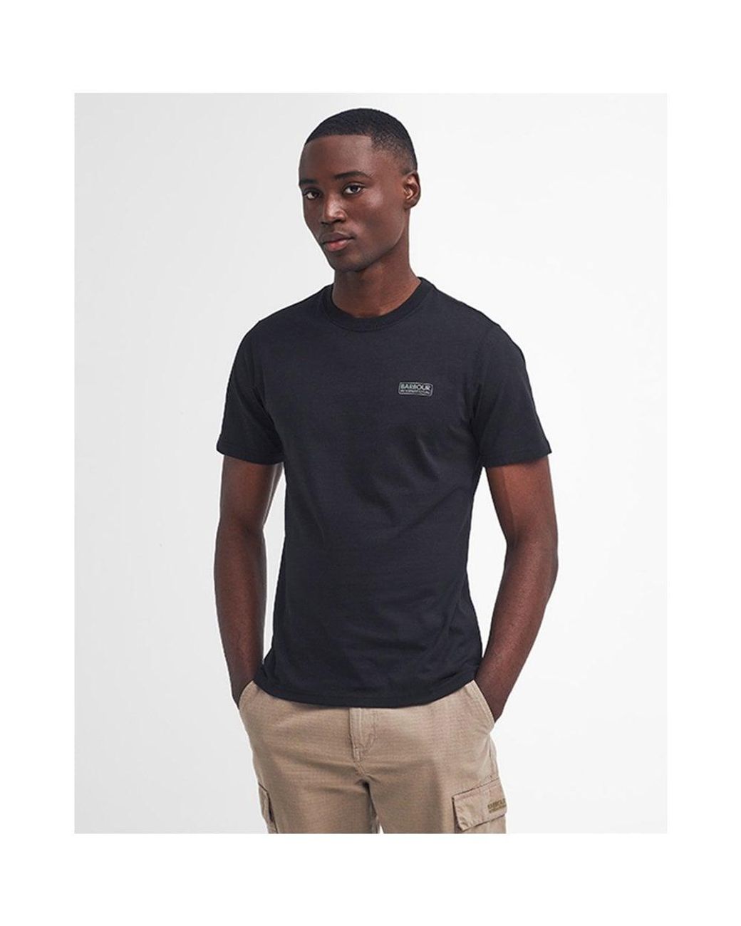 Barbour Blue Small Logo T-Shirt for men