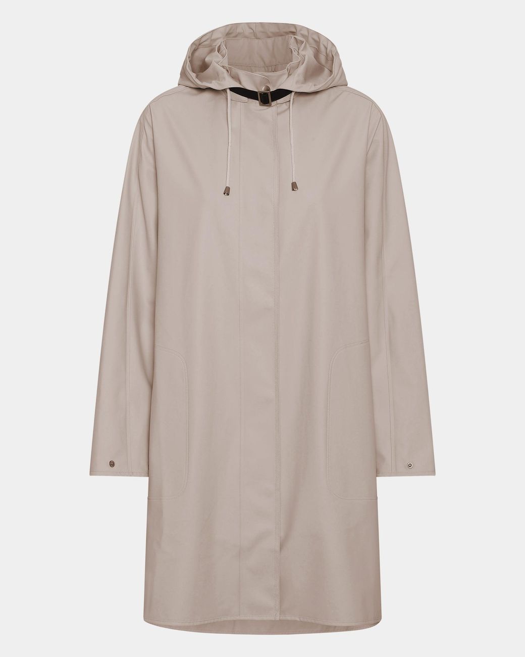 Ilse Jacobsen Natural Rain A-Line Rubberised Raincoat