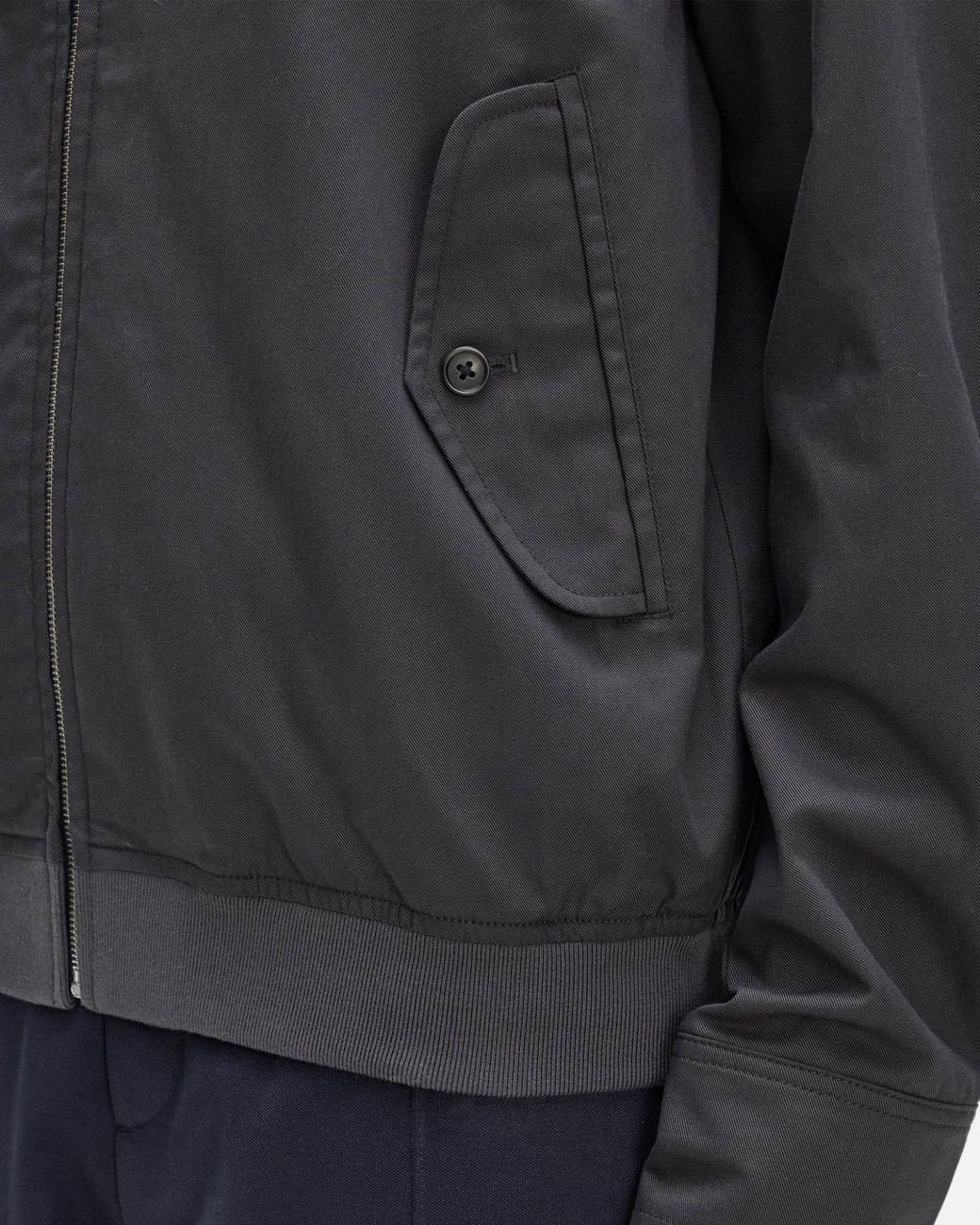 Fred Perry Blue Twill Harrington Jacket for men