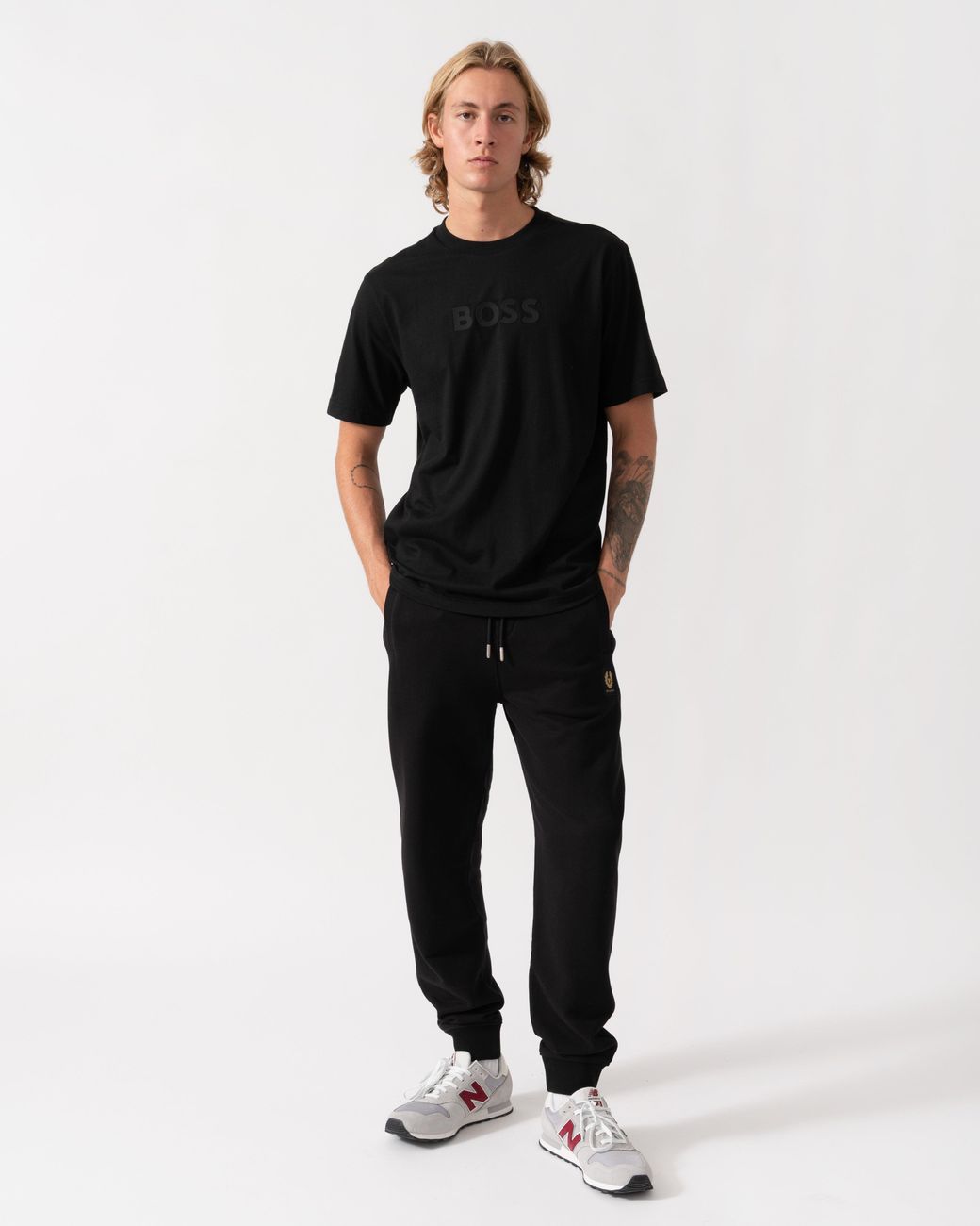 Belstaff Blue Logo Sweatpants for men