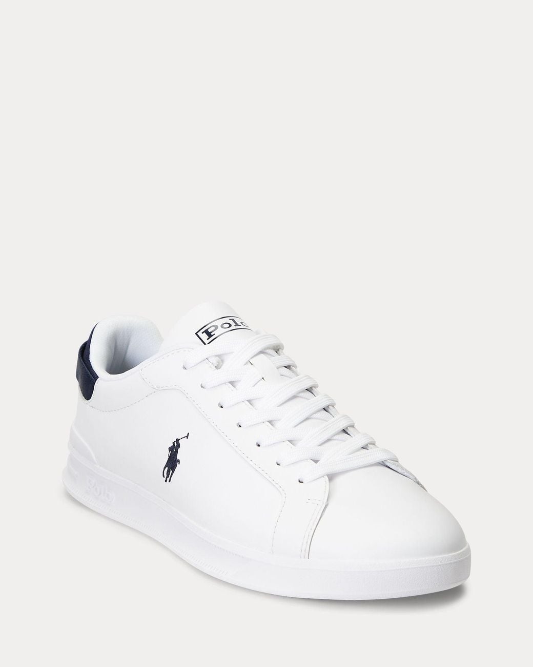 Ralph Lauren White Heritage Court Ii Leather Sneaker for men