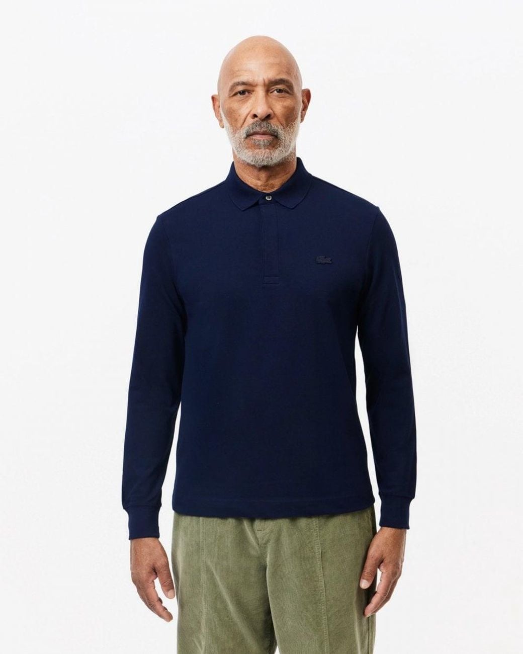 Lacoste Blue Long Sleeve Polo for men