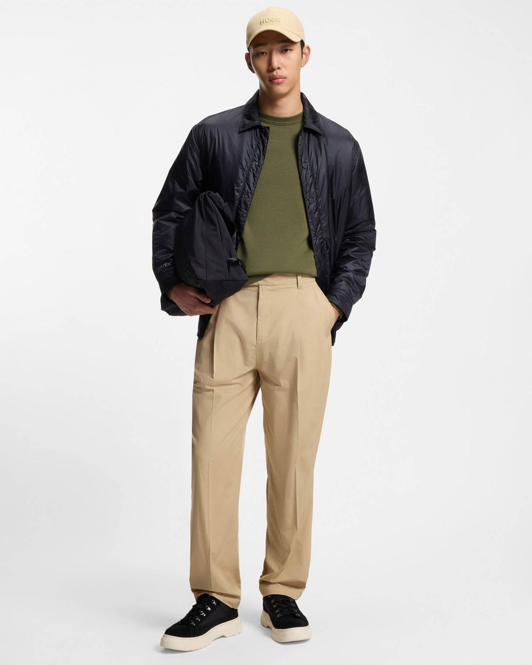 HUGO Green San Cassius-C2 Crew Neck Jumper for men