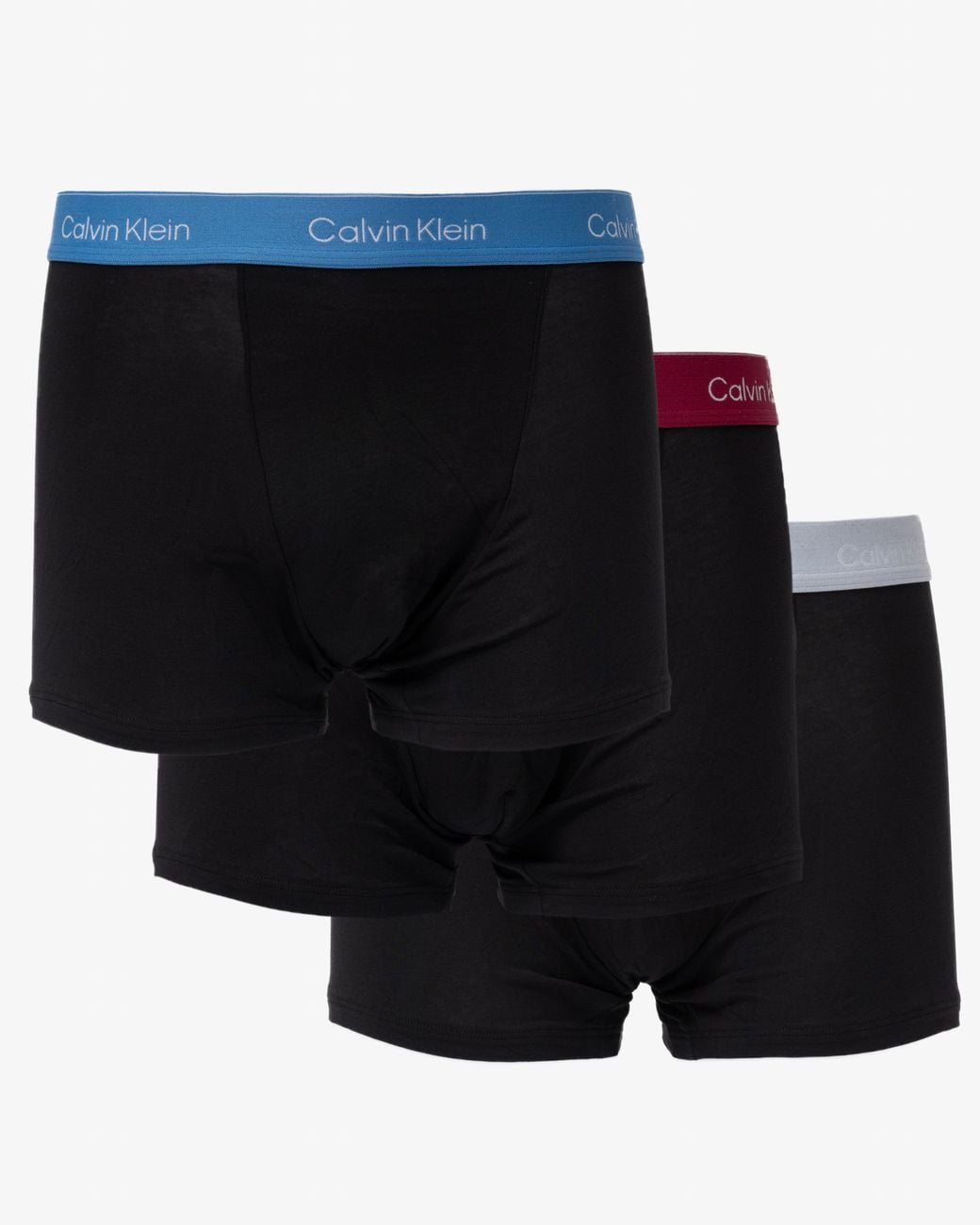 Calvin Klein Black 3 Pack Icon Cotton Stretch Relaxed Fit Trunks for men