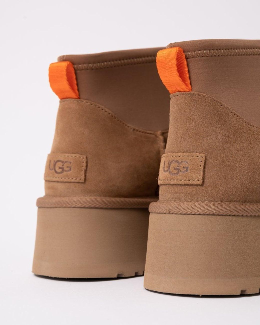 Ugg Brown Classic Mini Dipper Platform Boots