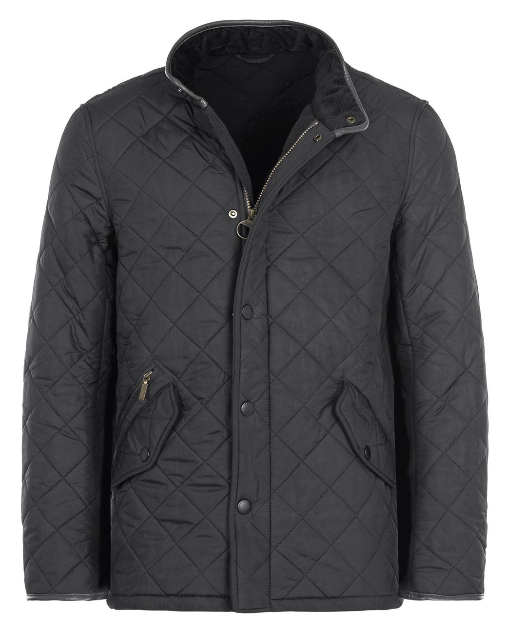 Barbour Gray Powell Quilted Jacket for men