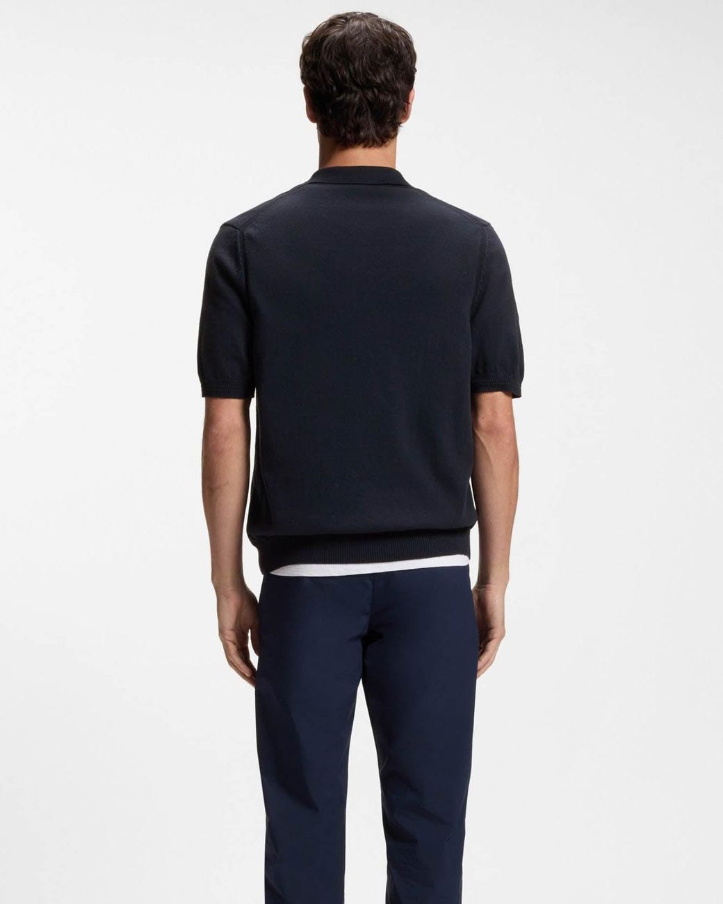 Boss Blue Asac_P Short Sleeve Polo Shirt for men