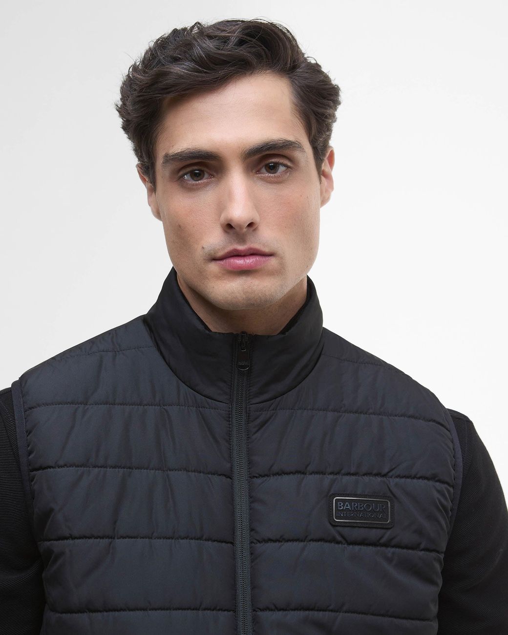 Barbour Black Aldon Quilted Gilet for men