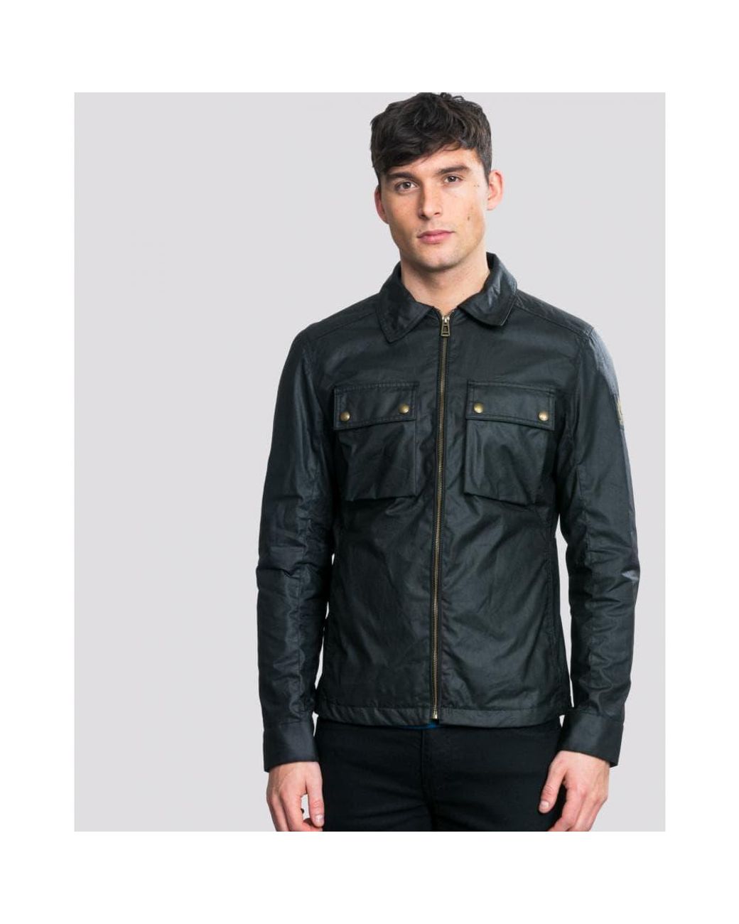 Belstaff Dunstall Waxed Cotton Jacket in Black for Men | Lyst