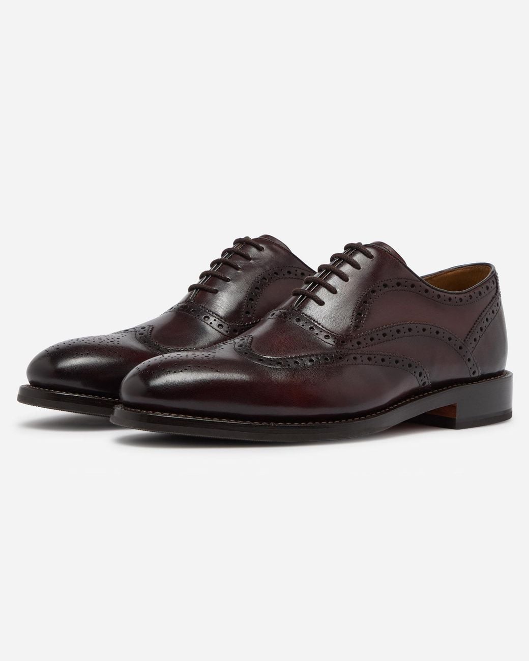 Oliver Sweeney Brown Hunstanton Hand Antiqued Calf Leather Oxford Shoes for men