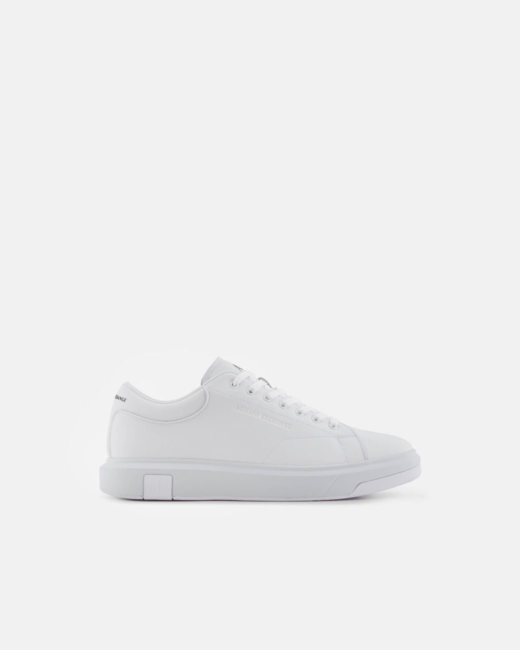 ARMANI EXCHANGE White Leather Sneakers for men