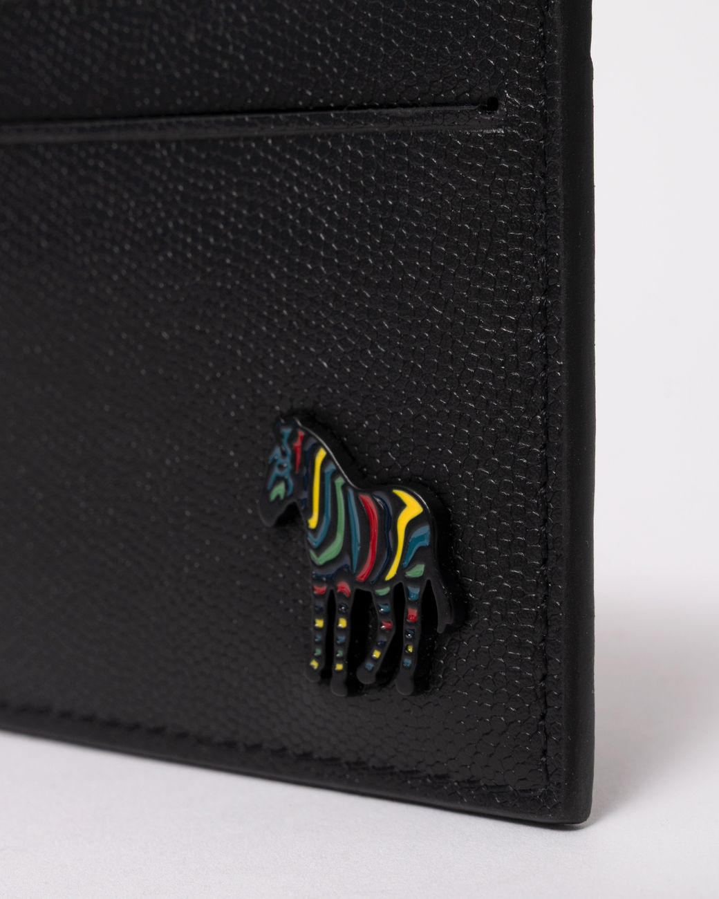 Paul Smith Black Zebra Badge Card Holder for men