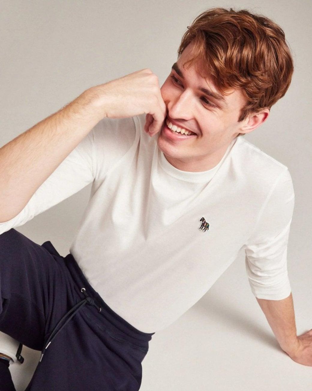 Paul Smith White Ps Regular Fit Jigsaw Zebra T-Shirt for men