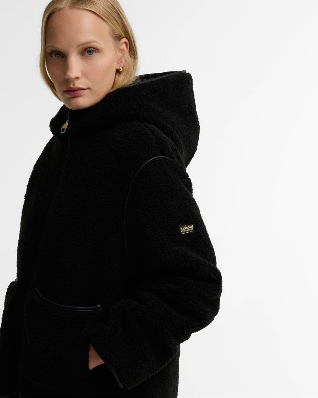 Barbour Black Ramona Fleece Casual Jacket