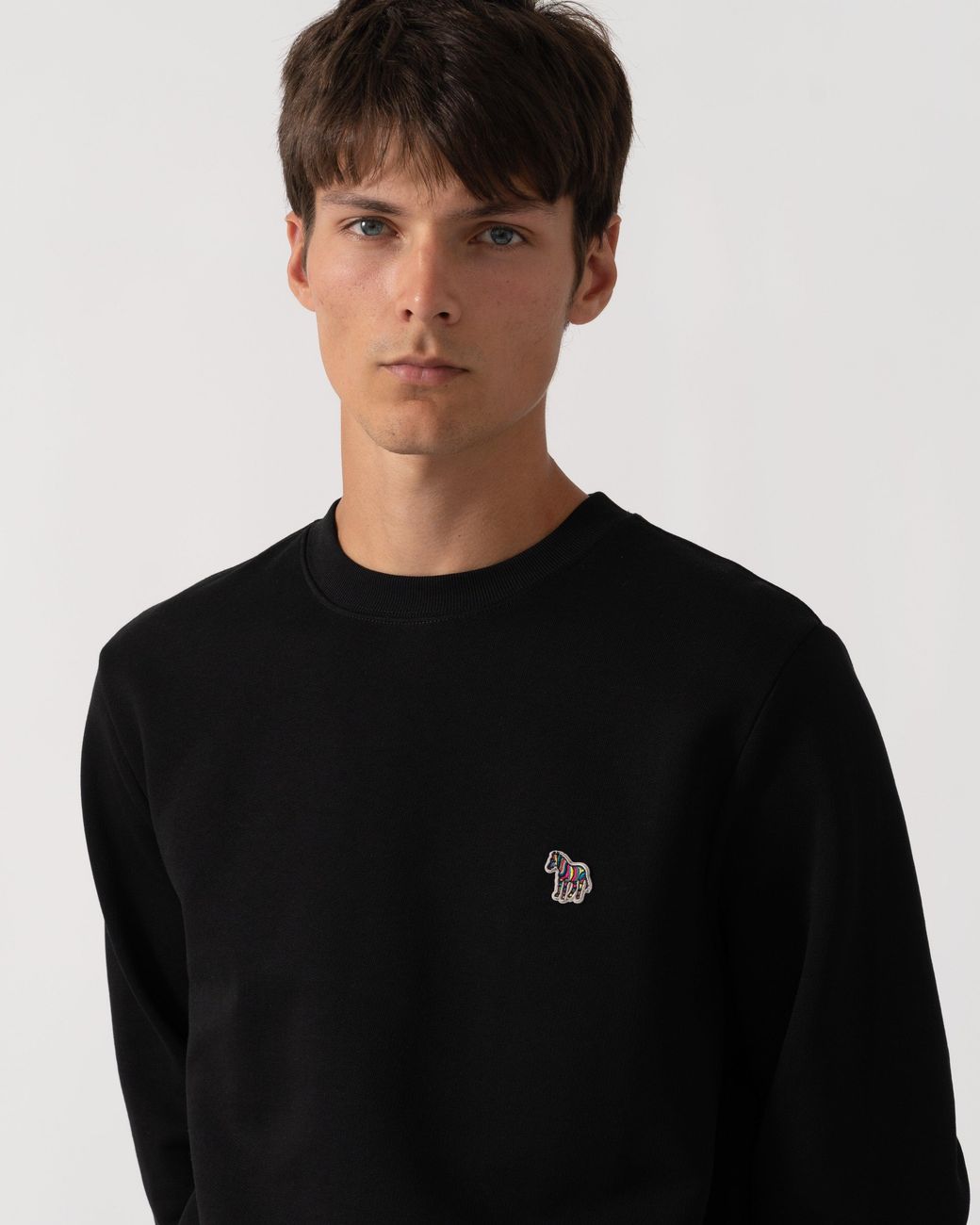 Paul Smith Black Ps Regular Fit Zebra Logo Sweatshirt for men