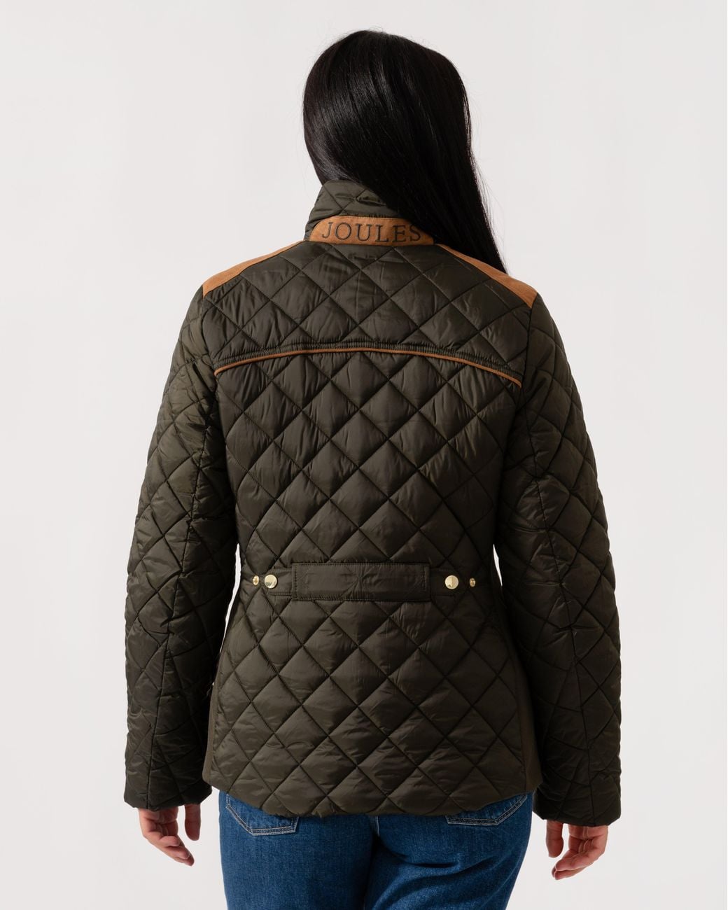 Joules Black Braemar Luxe Quilted Jacket