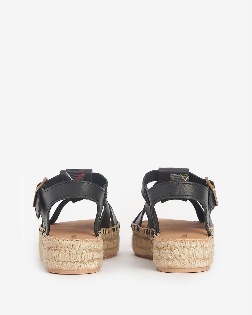 Barbour Black Paloma Platform Espadrille