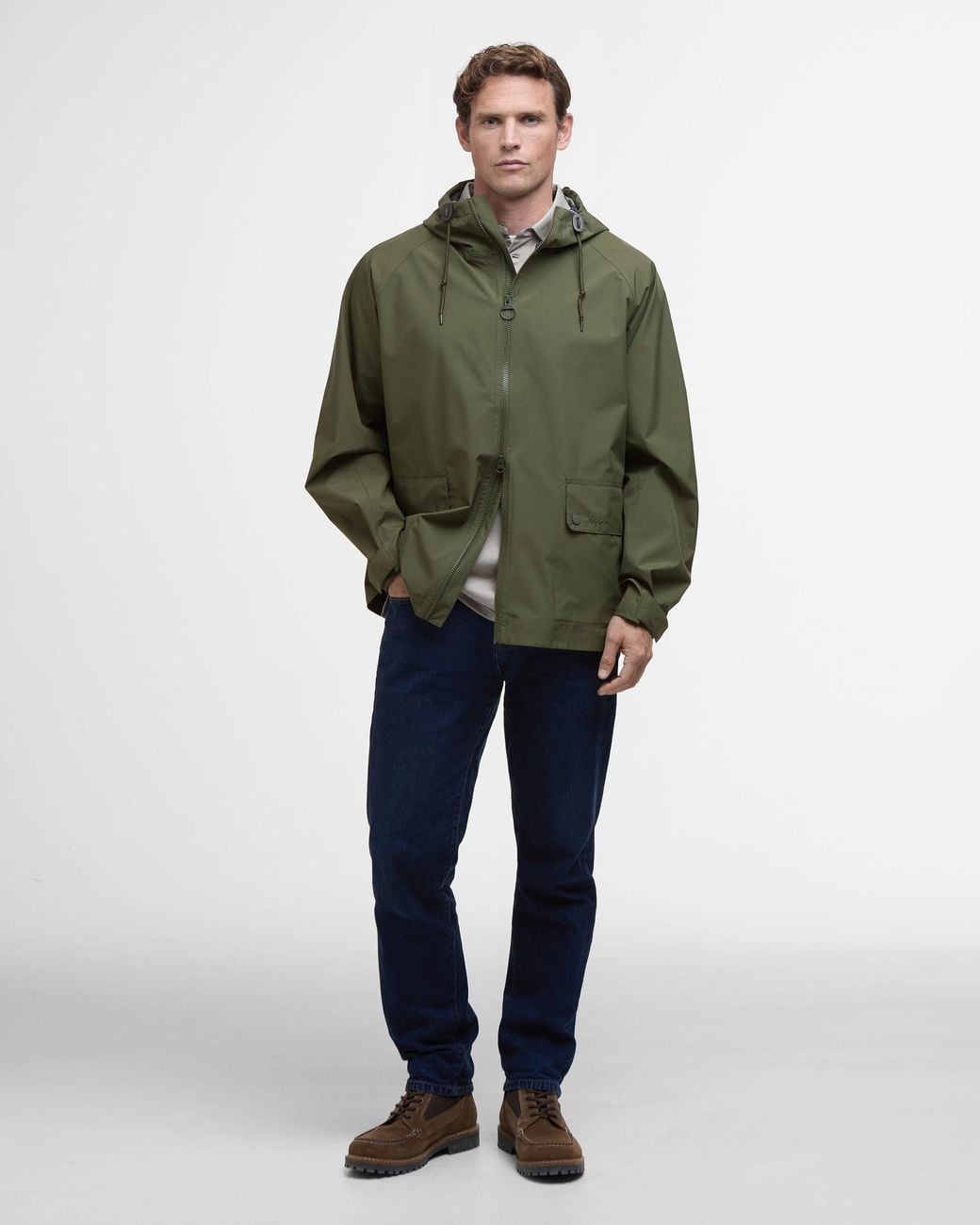 Barbour Green Trover Waterproof Jacket for men