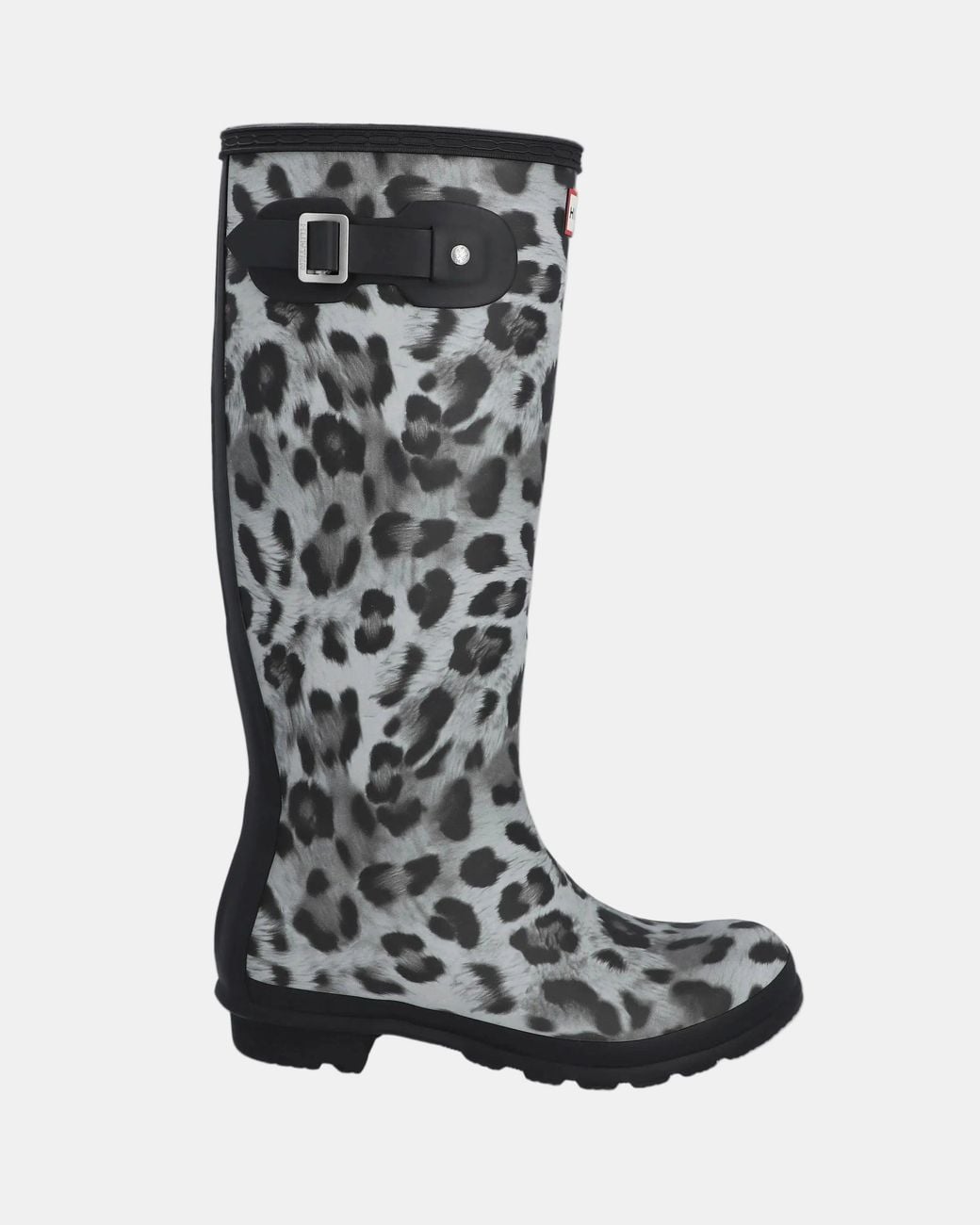 Hunter Black Original Tall Insulated Snow Leopard Boot