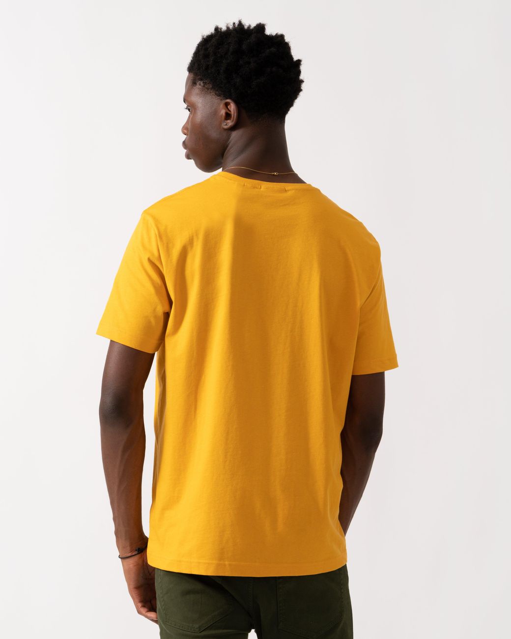 Gant Orange Regular Fit Short Sleeve Shield Logo T-Shirt for men