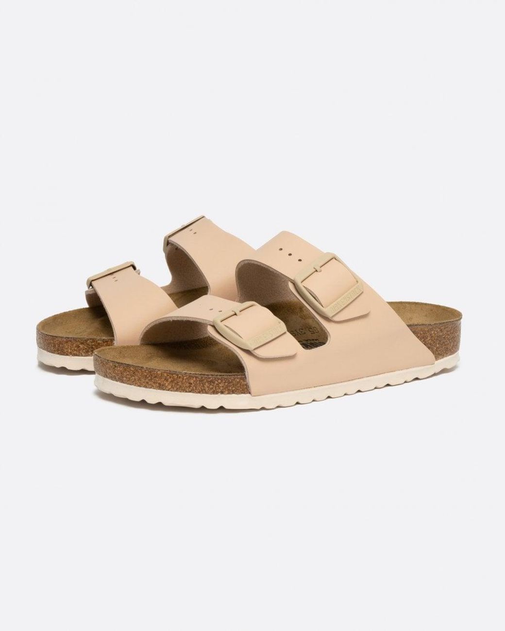 Birkenstock Natural Arizona Birko Flor Sandals , Size: Uk 7.5