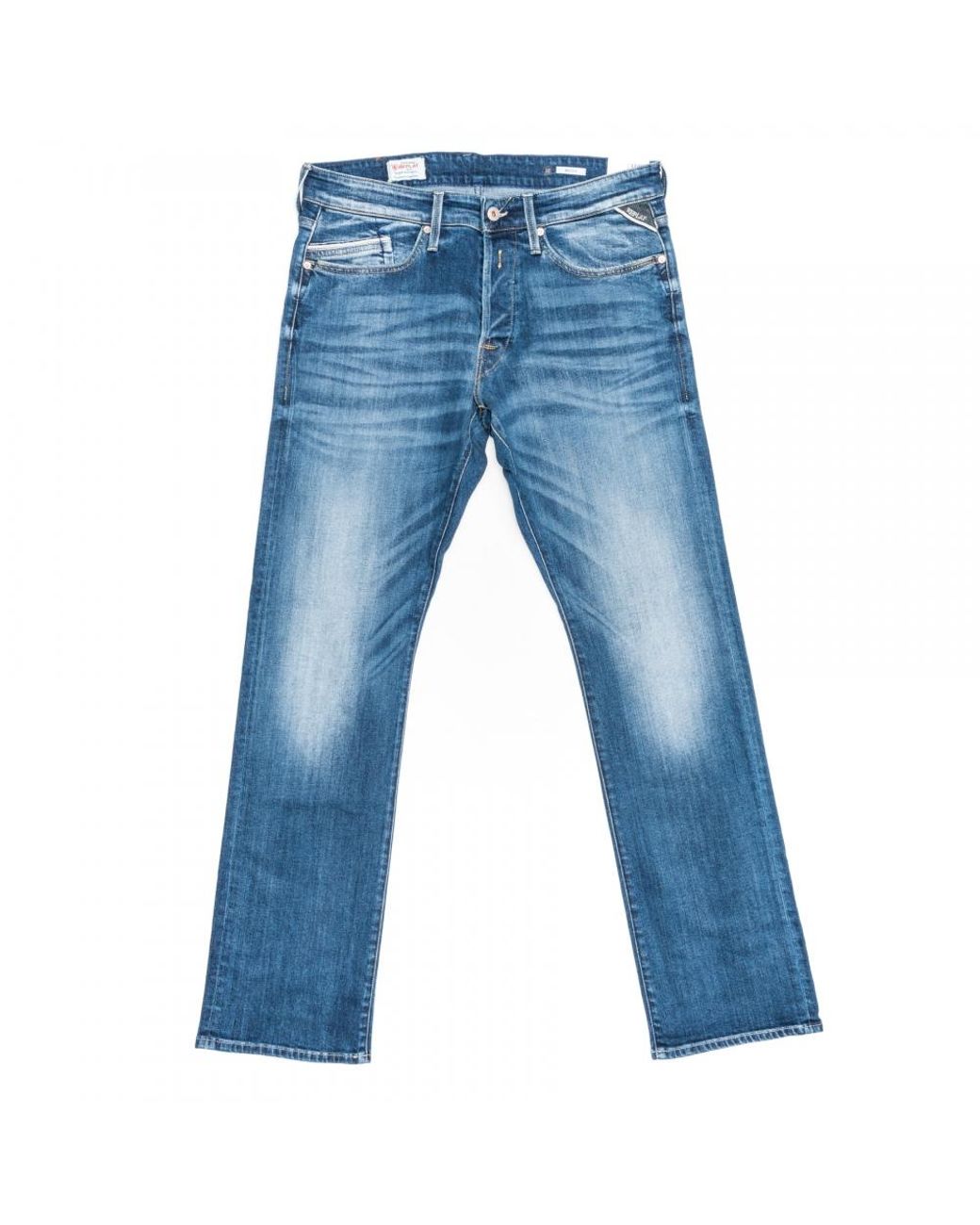 Replay Waitom Regular Fit Mens Jeans M983 .000.573 in Blue for Men | Lyst UK
