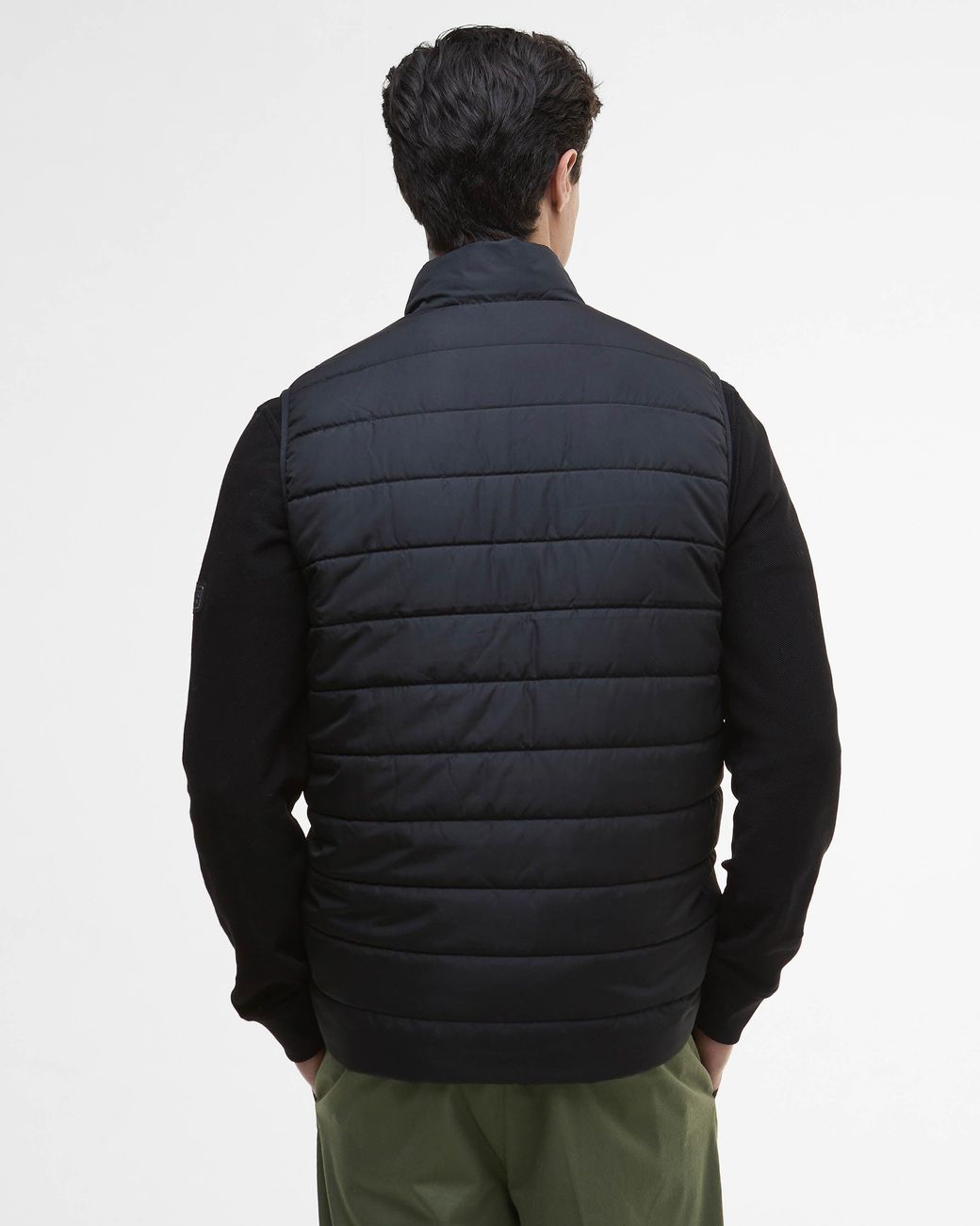 Barbour Black Aldon Quilted Gilet for men