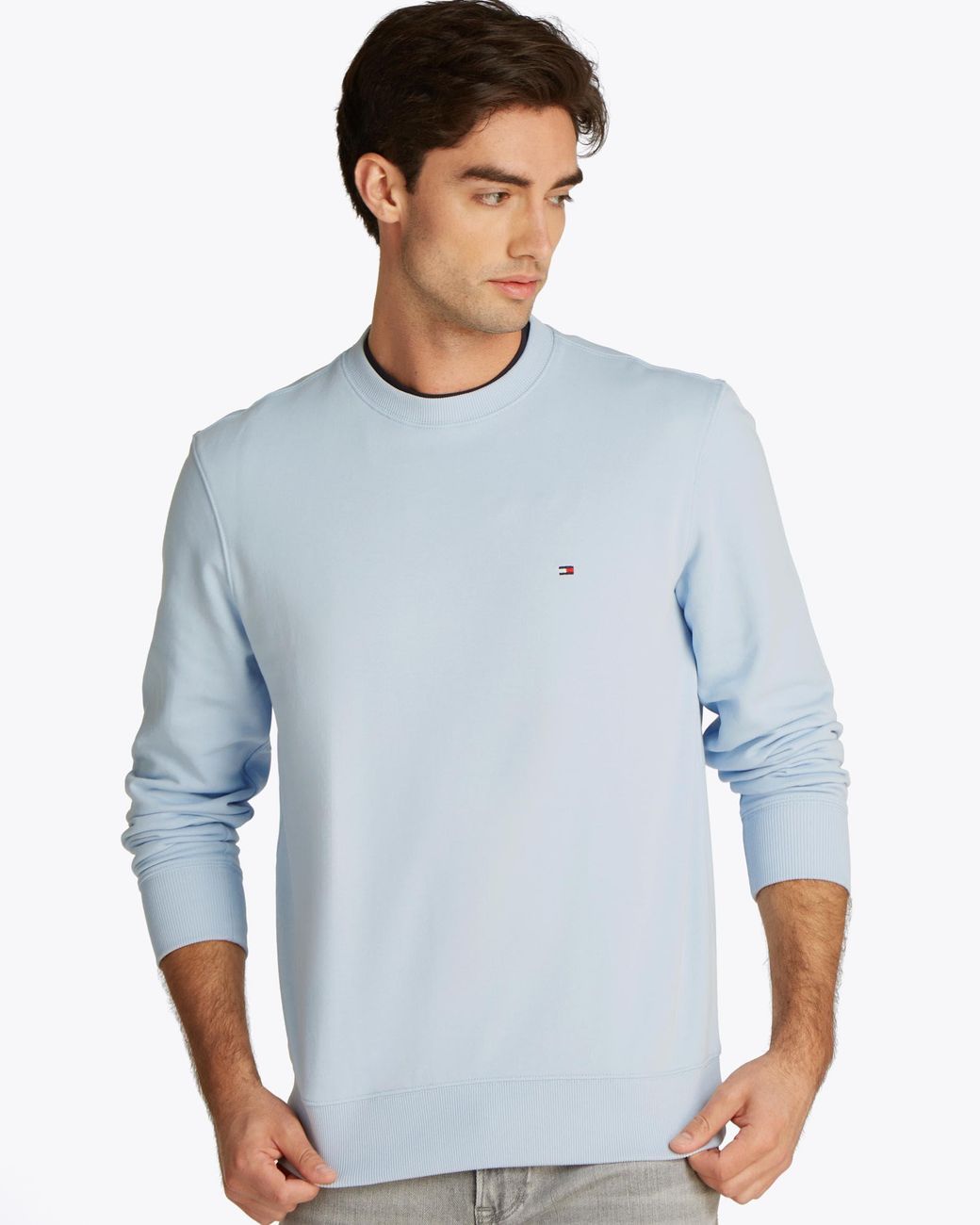 Tommy Hilfiger Blue Essential Terry Cotton Crew Neck for men