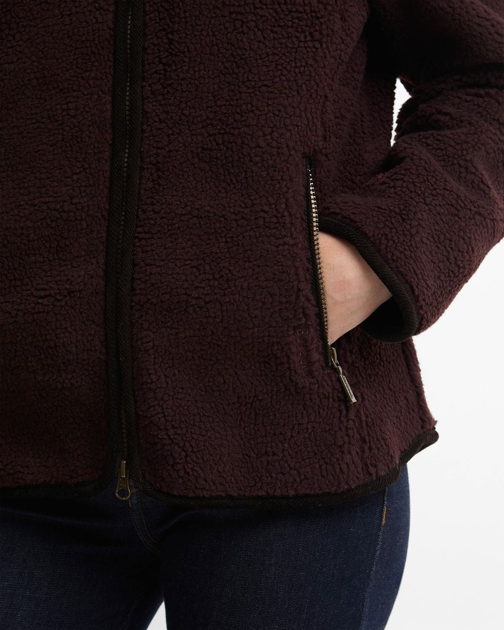 Barbour Black Lavenham Fleece Jacket