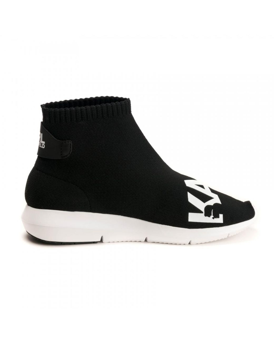 Karl Lagerfeld Vitesse Knitted Sock Trainers in Black | Lyst