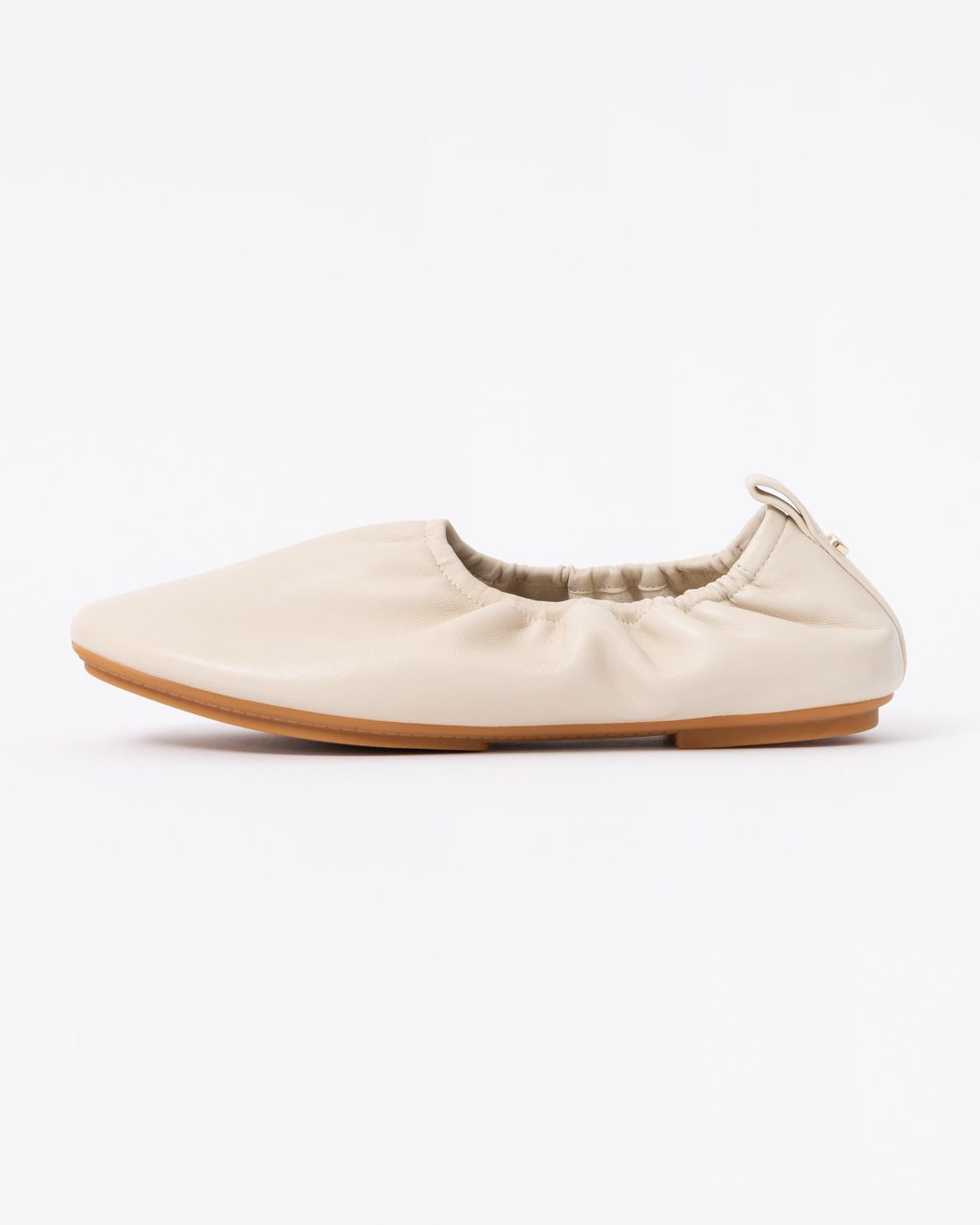 Fitflop White Delicato Poise Leather Ballerina Shoes