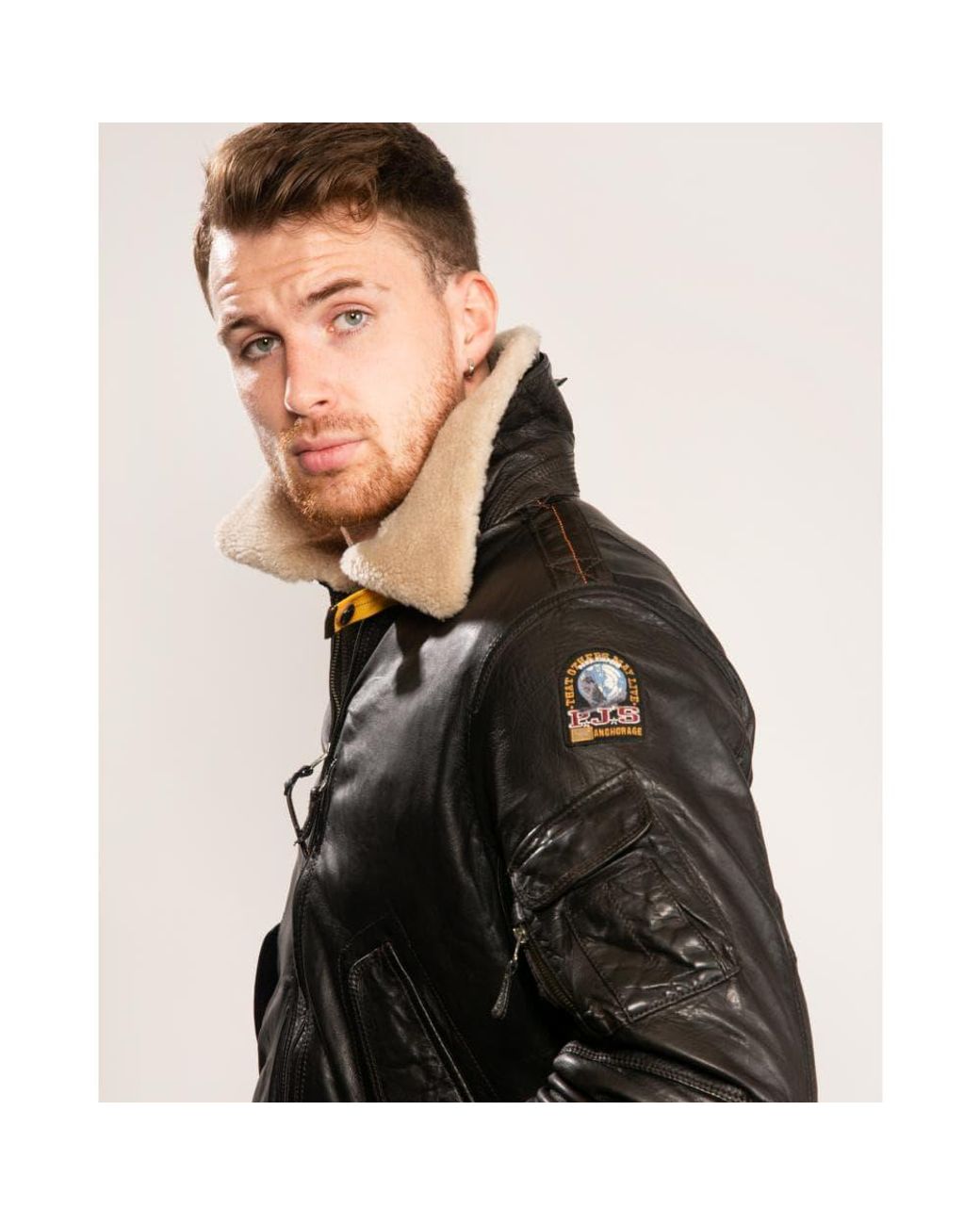Parajumpers Josh Leather Jacket in 