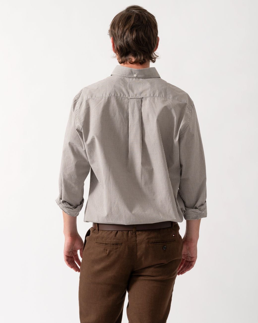 Gant Gray Regular Fit Classic Poplin Gingham Shirt for men