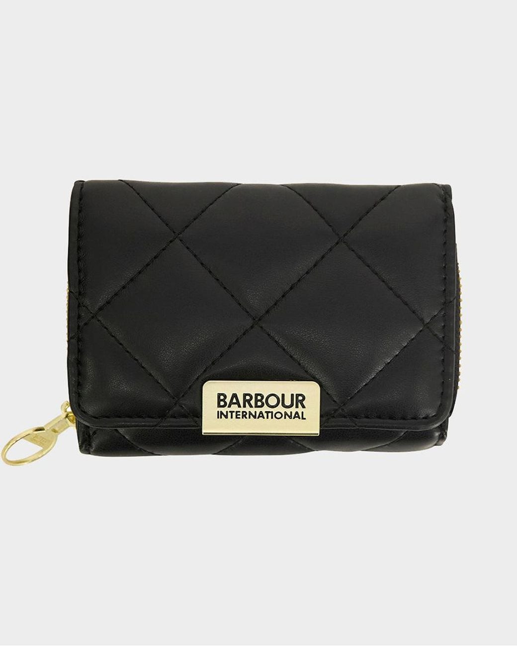 Barbour Black Soft Touch Aurora Tri Fold Purse