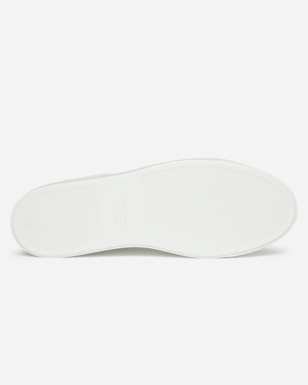 Oliver Sweeney White Almada Perforated Leather Trainers for men