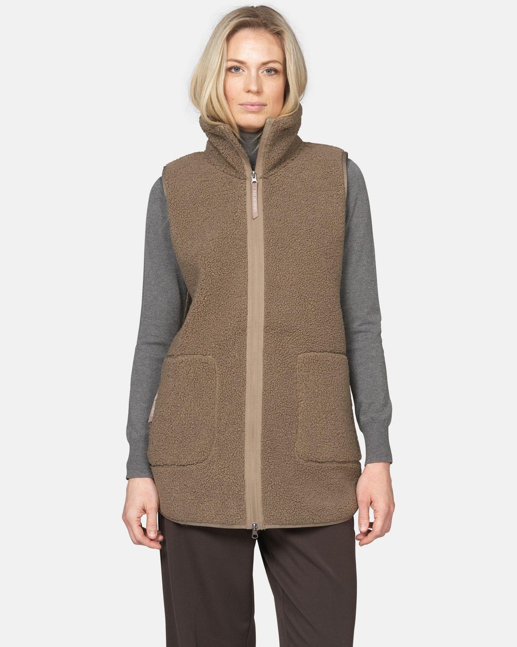 Ilse Jacobsen Natural Long Pile Gilet