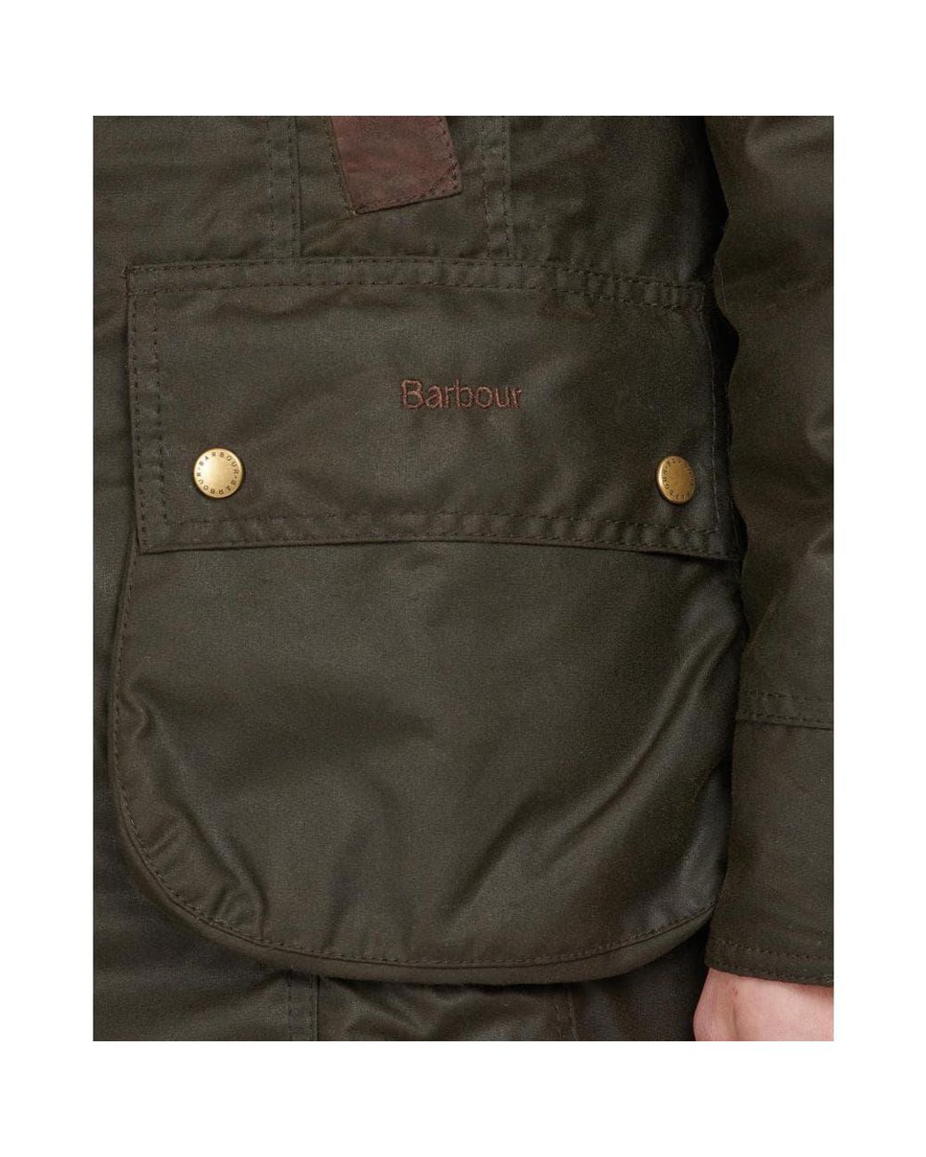 Barbour Bower Wax Jacket in Green | Lyst