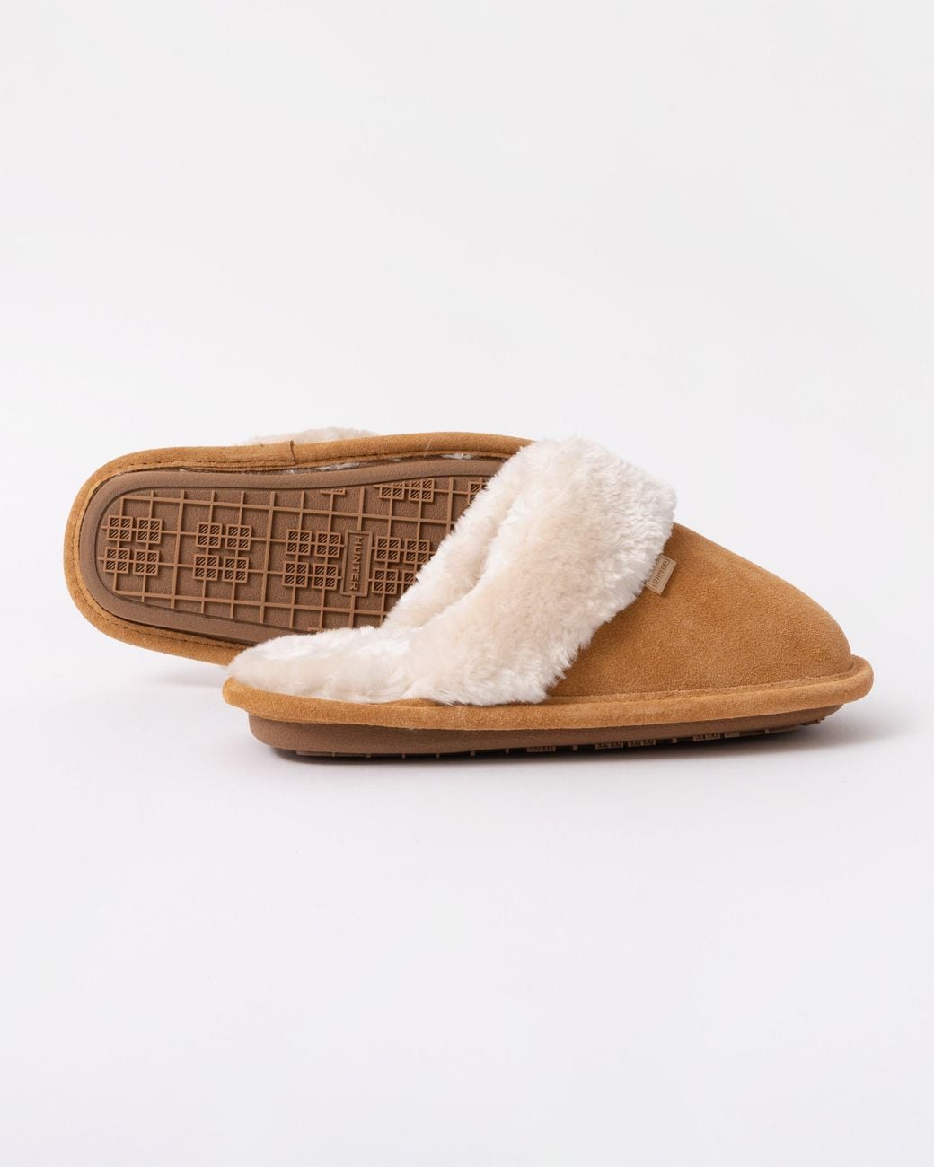 Hunter White Mule Slipper