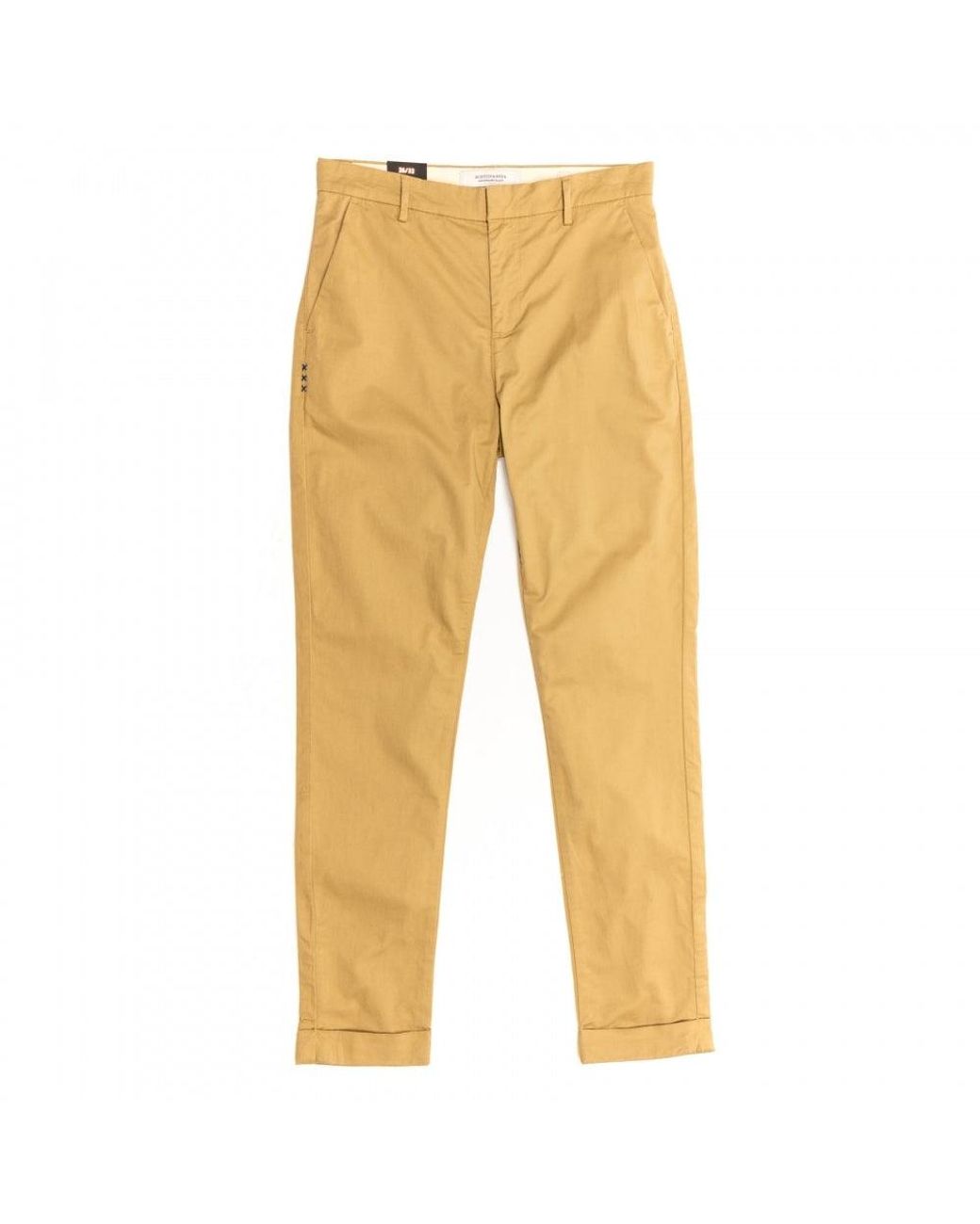 Maison Scotch Yellow Clean Belted Chinos