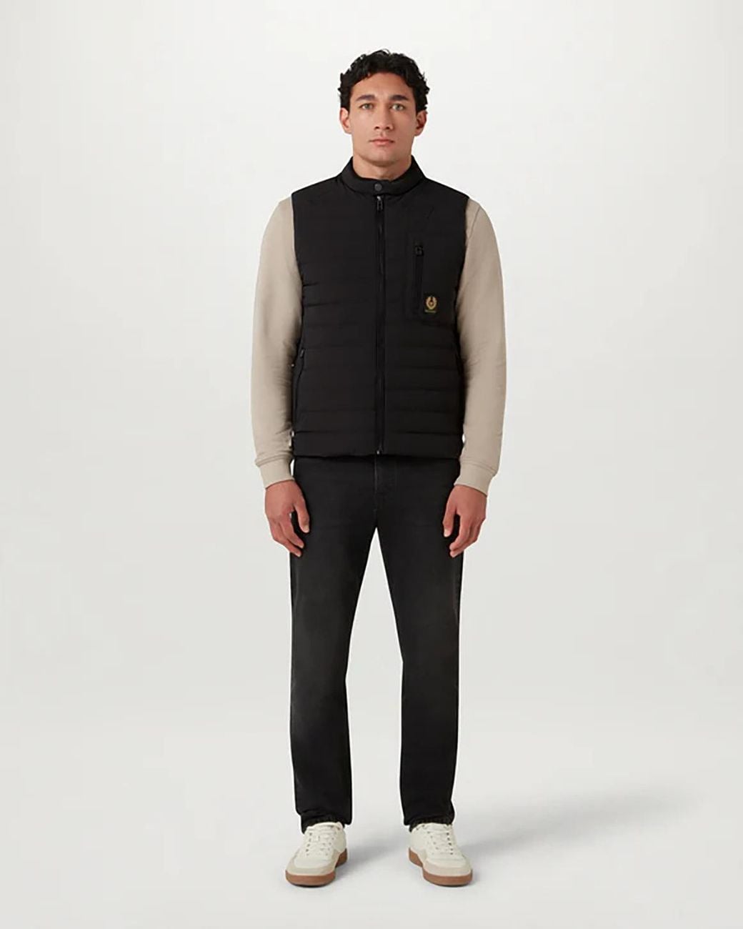 Belstaff Black Chassis Gilet for men