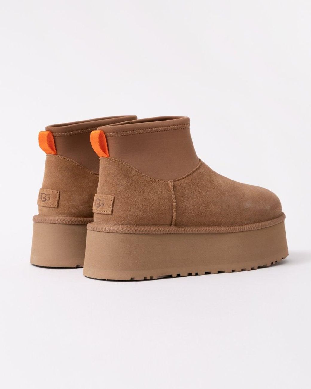 Ugg Brown Classic Mini Dipper Platform Boots