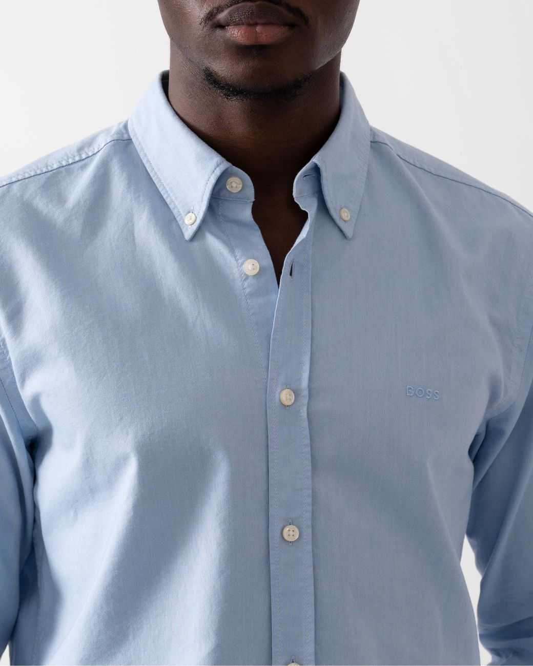 Boss Blue Rickert Long Sleeve Shirt Size: M for men