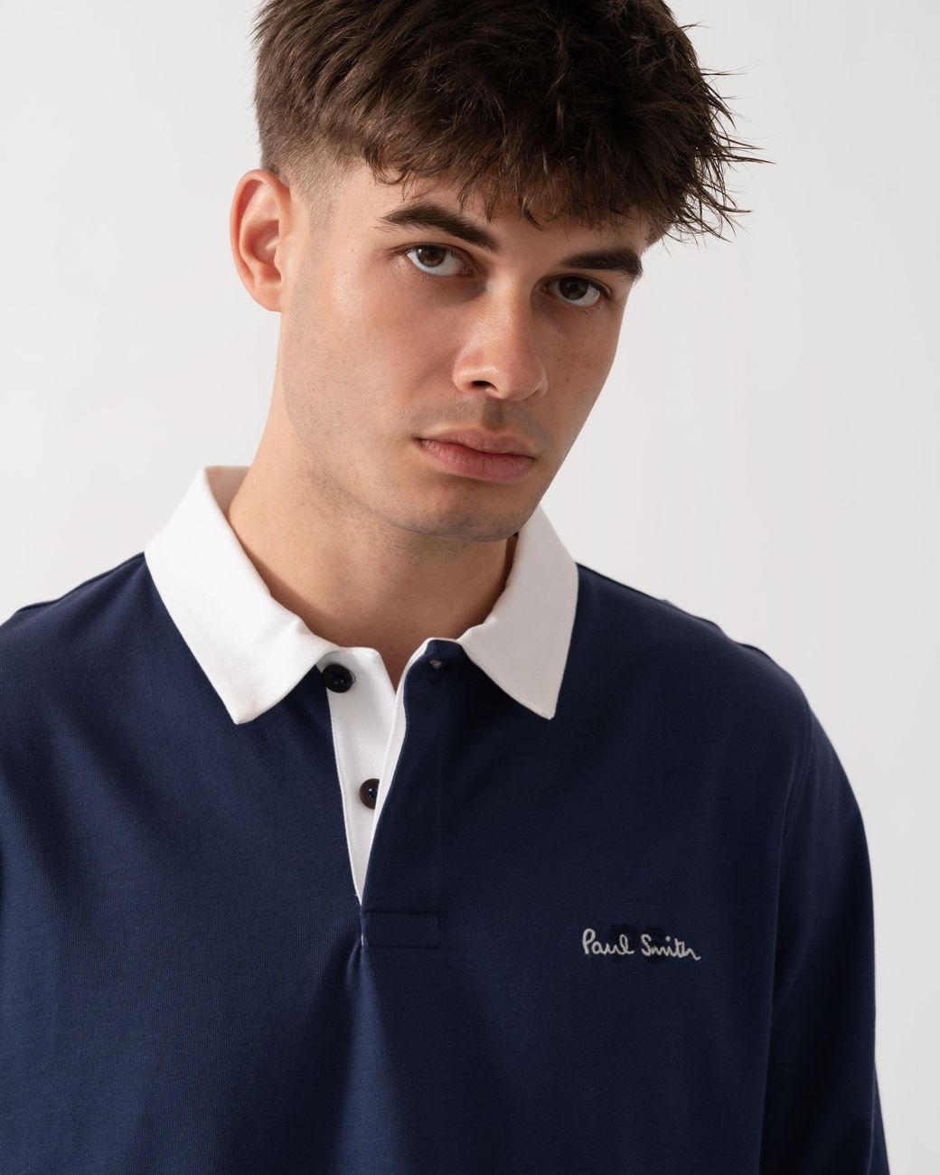 Paul Smith Blue Ps Casual Fit Rugby Top for men