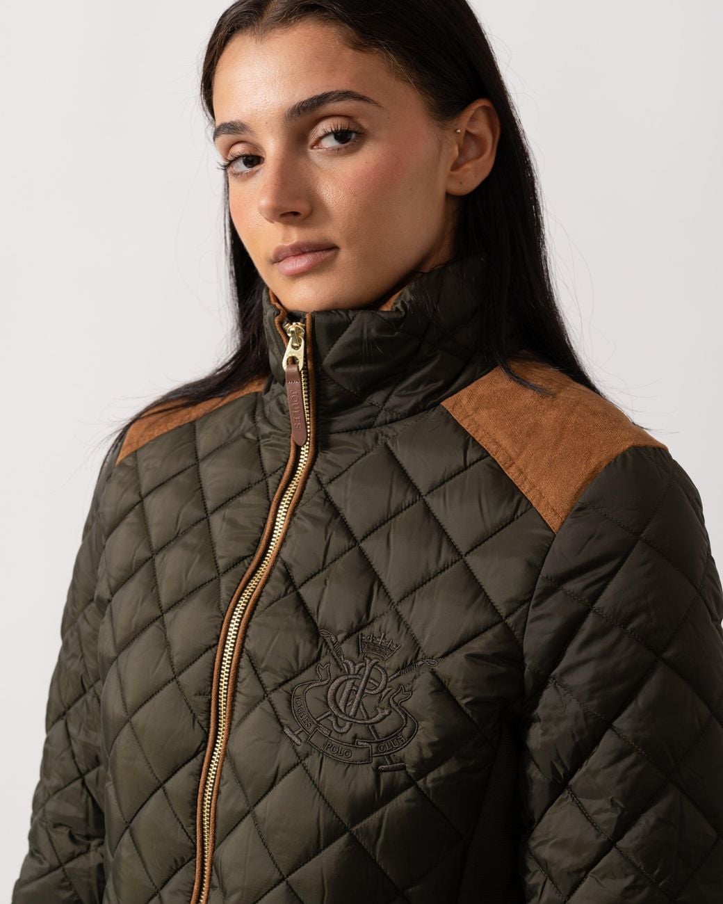 Joules Black Braemar Luxe Quilted Jacket