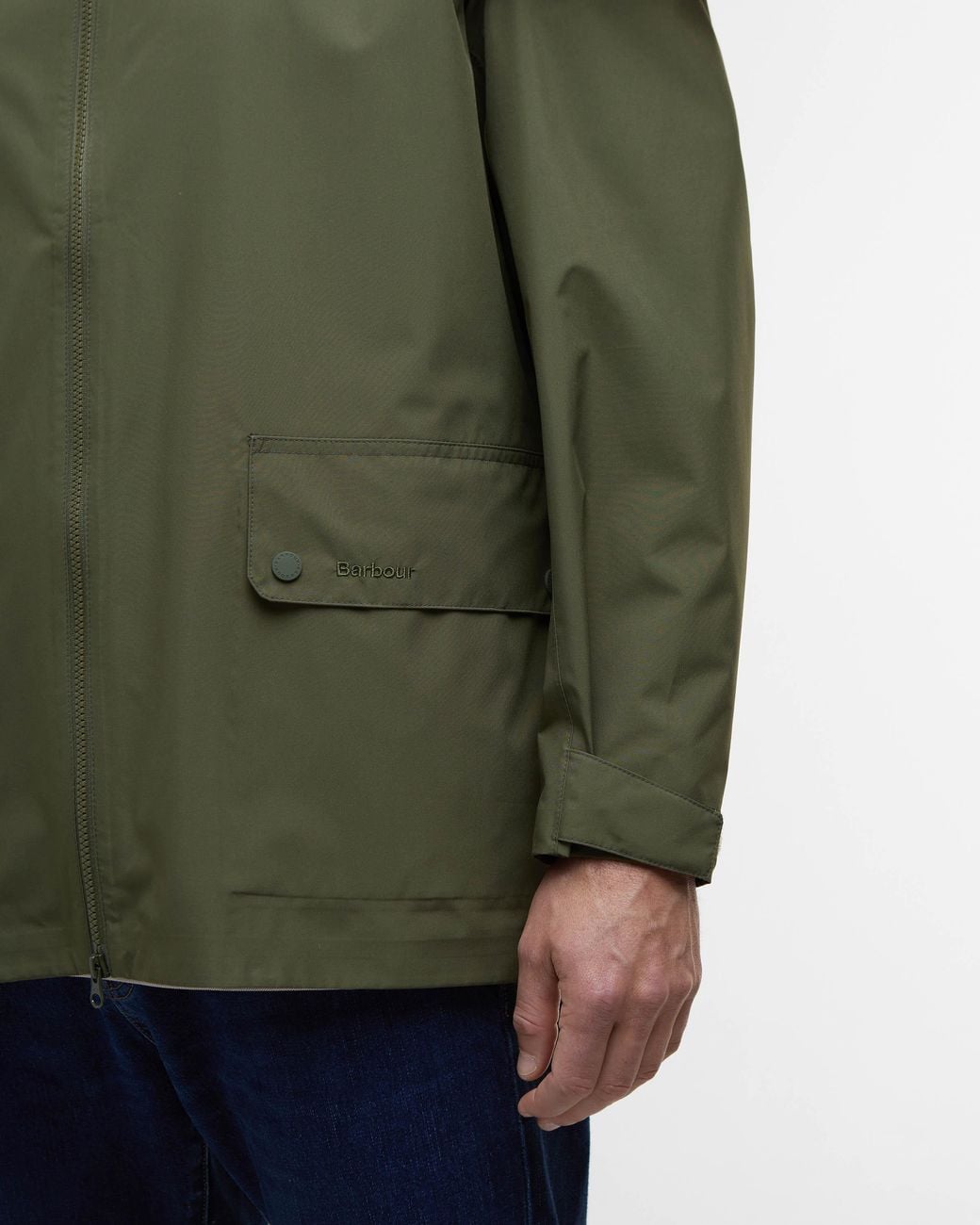 Barbour Green Trover Waterproof Jacket for men