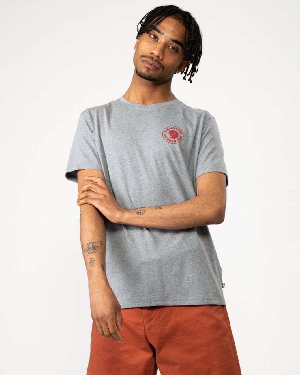 Fjallraven Gray 1960 Logo T-Shirt Size: M for men